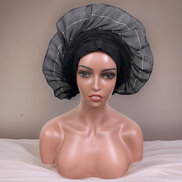 Ready to Wear Gele | Black - Ziagu